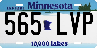 MN license plate 565LVP
