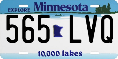 MN license plate 565LVQ
