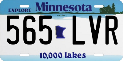 MN license plate 565LVR