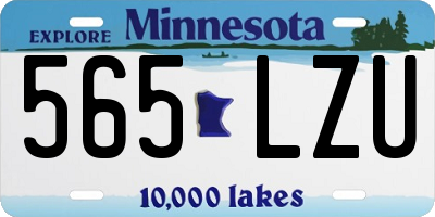 MN license plate 565LZU