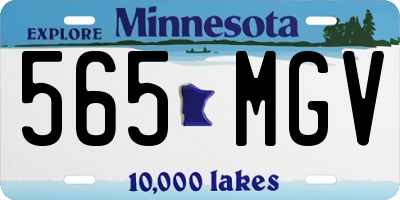 MN license plate 565MGV