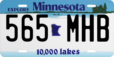 MN license plate 565MHB