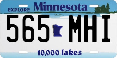 MN license plate 565MHI