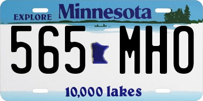 MN license plate 565MHO