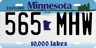 MN license plate 565MHW