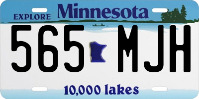 MN license plate 565MJH