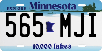 MN license plate 565MJI