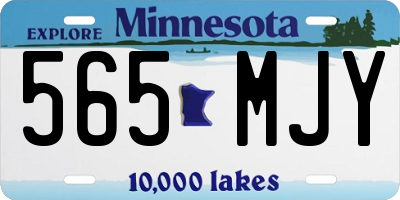 MN license plate 565MJY