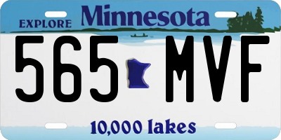 MN license plate 565MVF