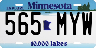 MN license plate 565MYW