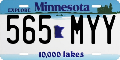 MN license plate 565MYY