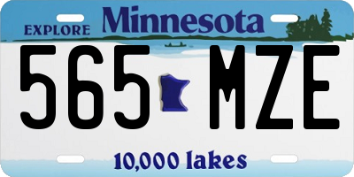 MN license plate 565MZE