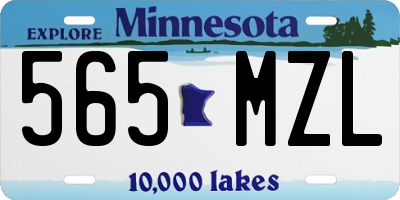 MN license plate 565MZL
