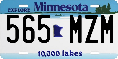 MN license plate 565MZM