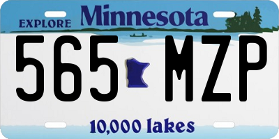 MN license plate 565MZP