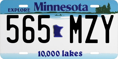 MN license plate 565MZY