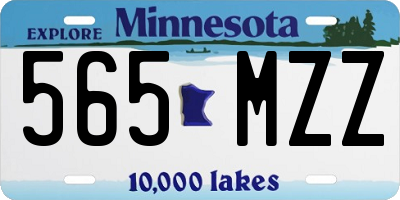 MN license plate 565MZZ
