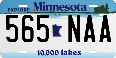 MN license plate 565NAA
