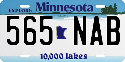 MN license plate 565NAB