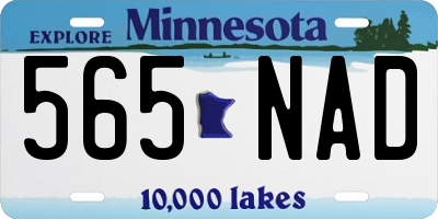 MN license plate 565NAD