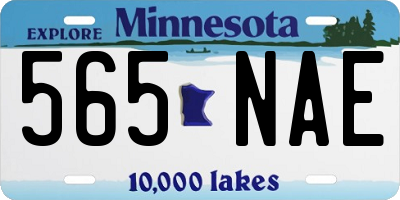 MN license plate 565NAE