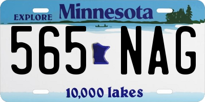 MN license plate 565NAG