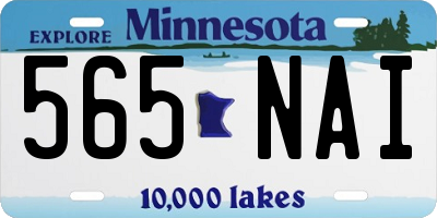 MN license plate 565NAI
