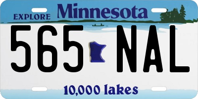 MN license plate 565NAL