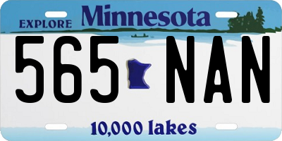 MN license plate 565NAN