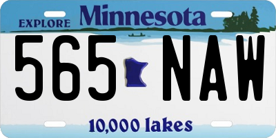 MN license plate 565NAW