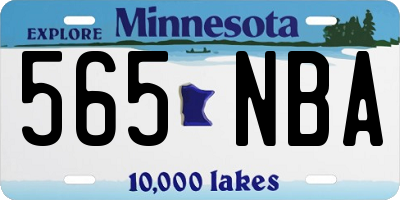 MN license plate 565NBA