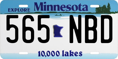 MN license plate 565NBD
