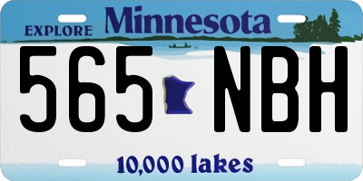MN license plate 565NBH