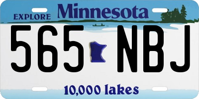 MN license plate 565NBJ