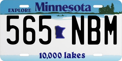MN license plate 565NBM