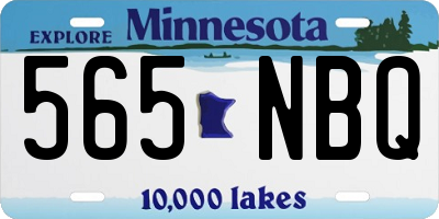 MN license plate 565NBQ