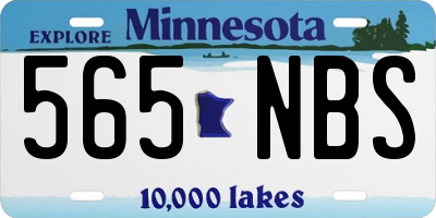 MN license plate 565NBS