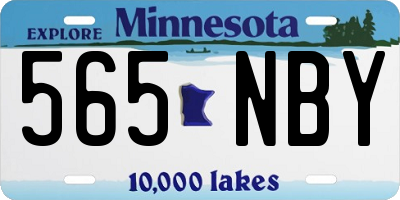 MN license plate 565NBY