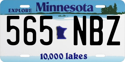 MN license plate 565NBZ