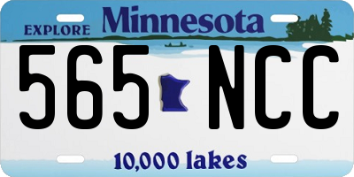 MN license plate 565NCC