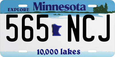 MN license plate 565NCJ