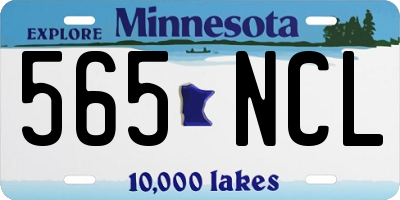 MN license plate 565NCL
