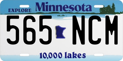 MN license plate 565NCM