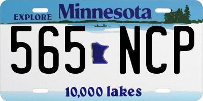 MN license plate 565NCP
