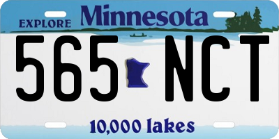 MN license plate 565NCT