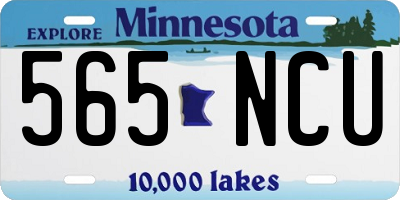 MN license plate 565NCU