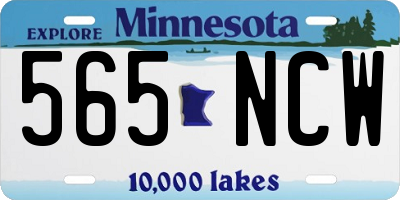 MN license plate 565NCW