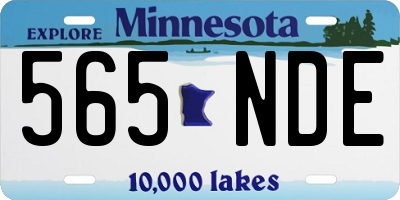 MN license plate 565NDE