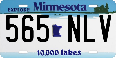 MN license plate 565NLV