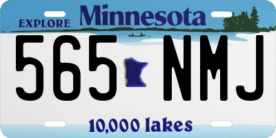 MN license plate 565NMJ